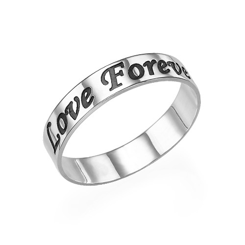 Script Sterling Silber Promise Ring