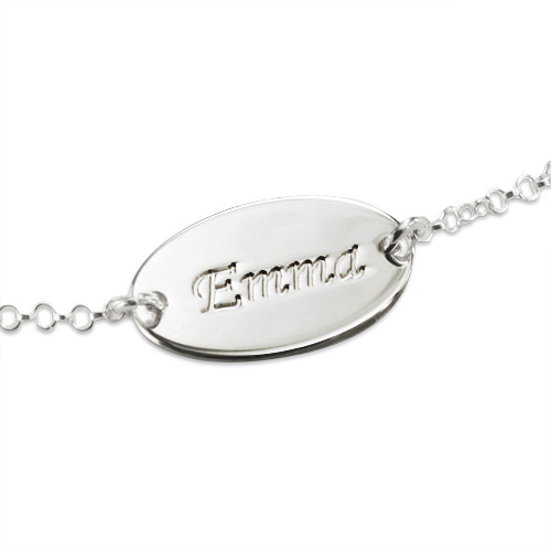 Sterling Silber Personalisierte Baby Armbänder / Fußkettchen
