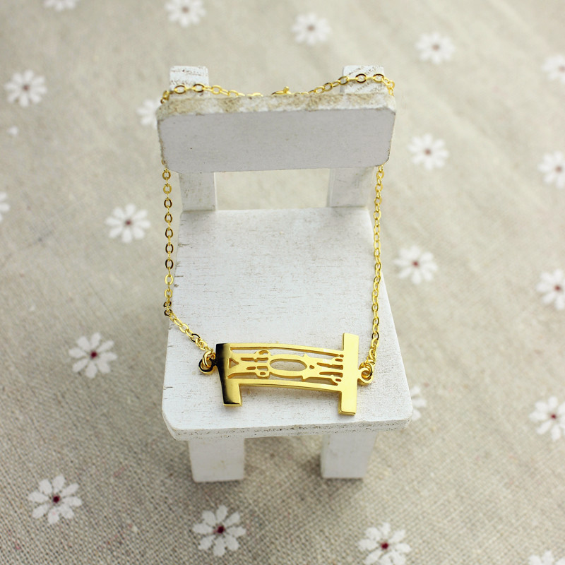 Personal Gold Silber 925 3 Initialen Monogramm Armband