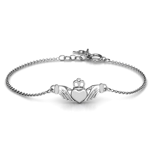 Personalisierte Klassische Claddagh Armband