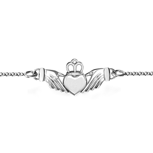 Personalisierte Klassische Claddagh Armband