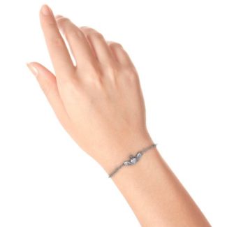 Personalisierte Klassische Claddagh Armband