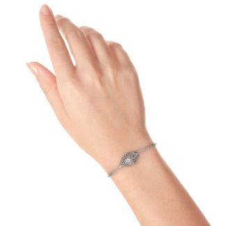 Personalisierte Horizontal Hamsa Armband