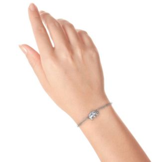 Personalisierte glücklicher Elefant Armband