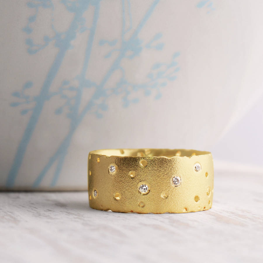 18ct Gelbgold und Diamant Ring