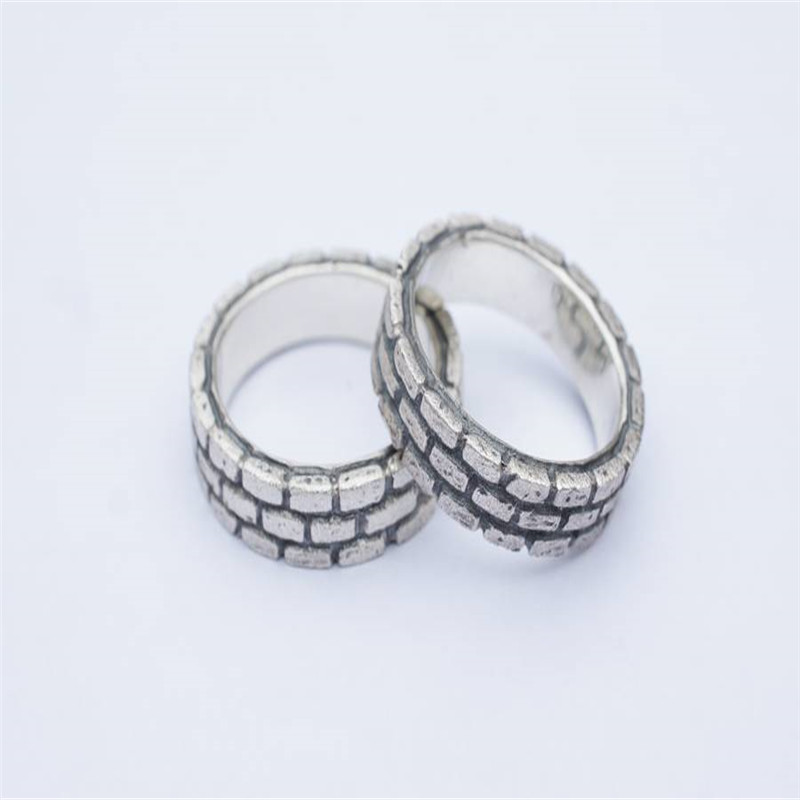 Brick Silber Ring