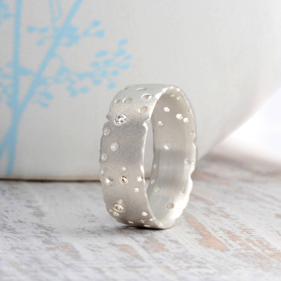 Diamant 18 Karat Weißgold Ring