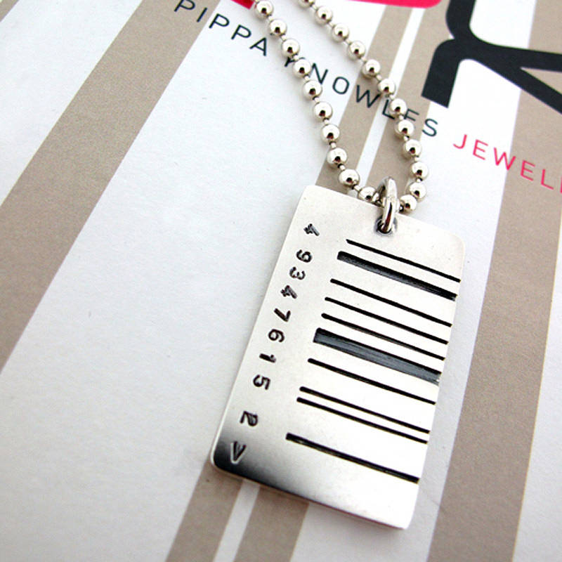Breite Barcode Tag Anhänger