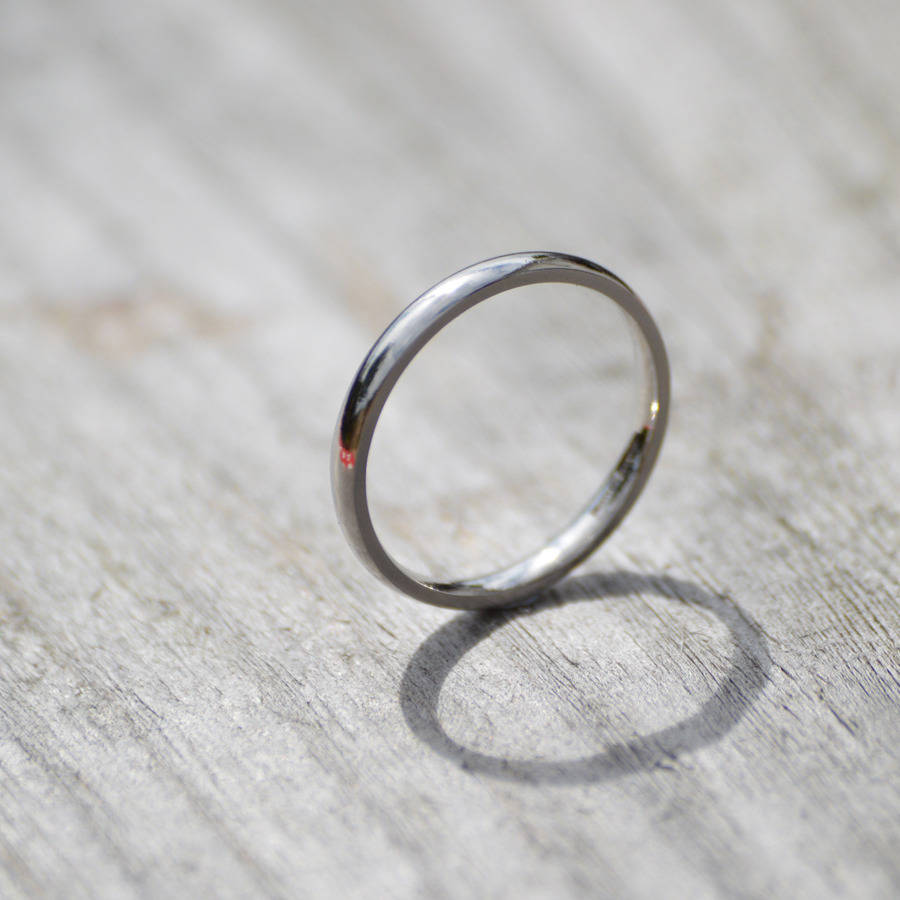 18 karätigem Gold Wedding Band Ehering