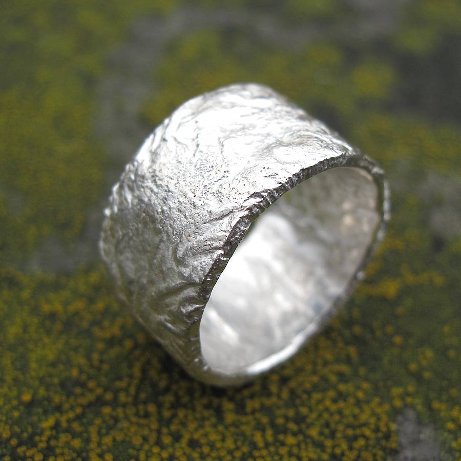 Sterling Silber Felssporn Broad Ring