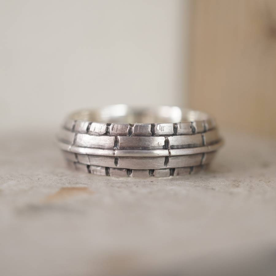 Dach Silber Ring