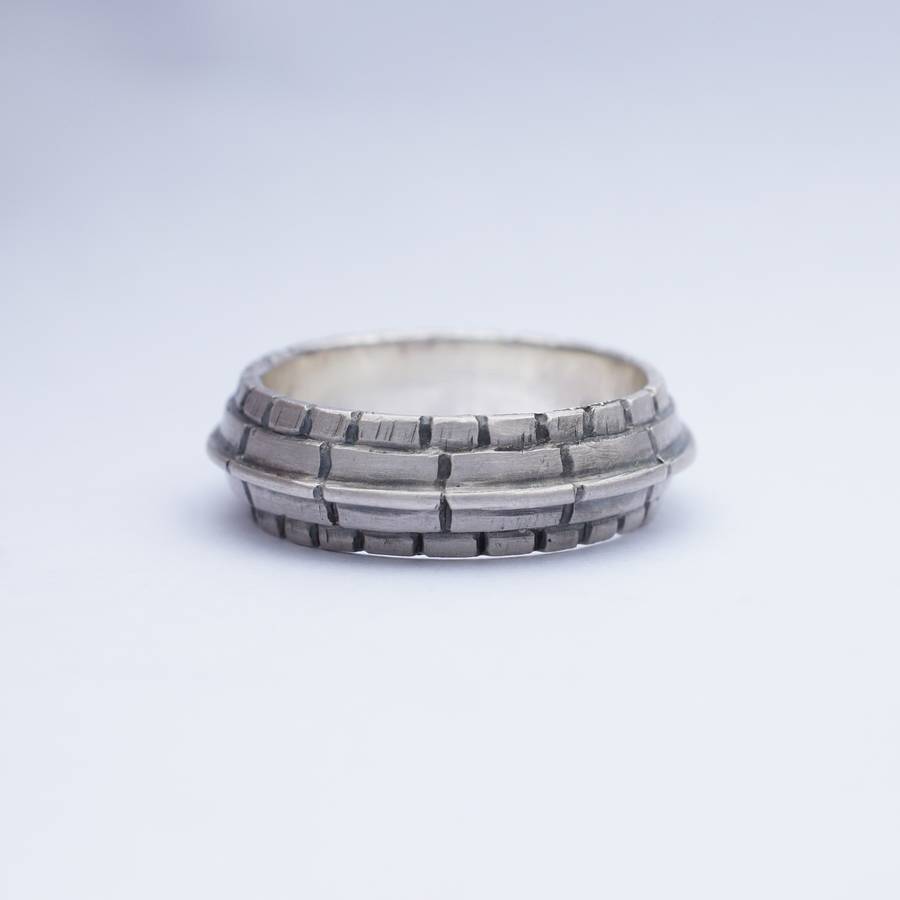 Dach Silber Ring