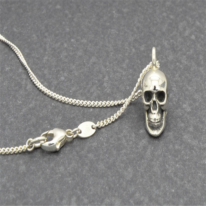 Silber Schädel Anhänger