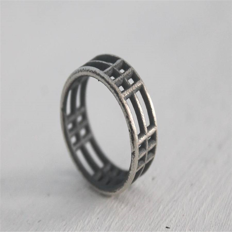 Sterling Silber Einbeziehungen Zwei Ring
