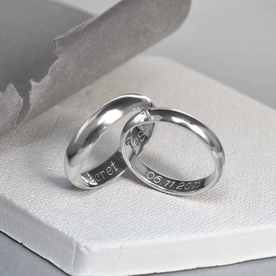 Sterling Silber Secret Message Ring