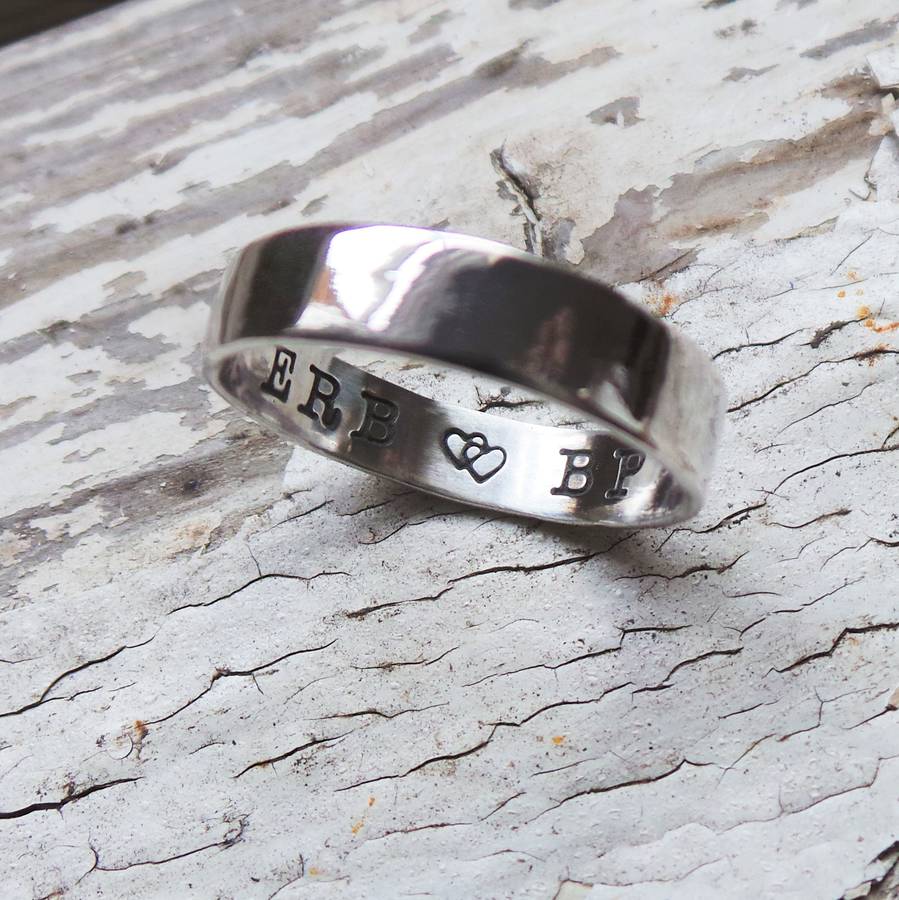 Silber Personalisierte Ring